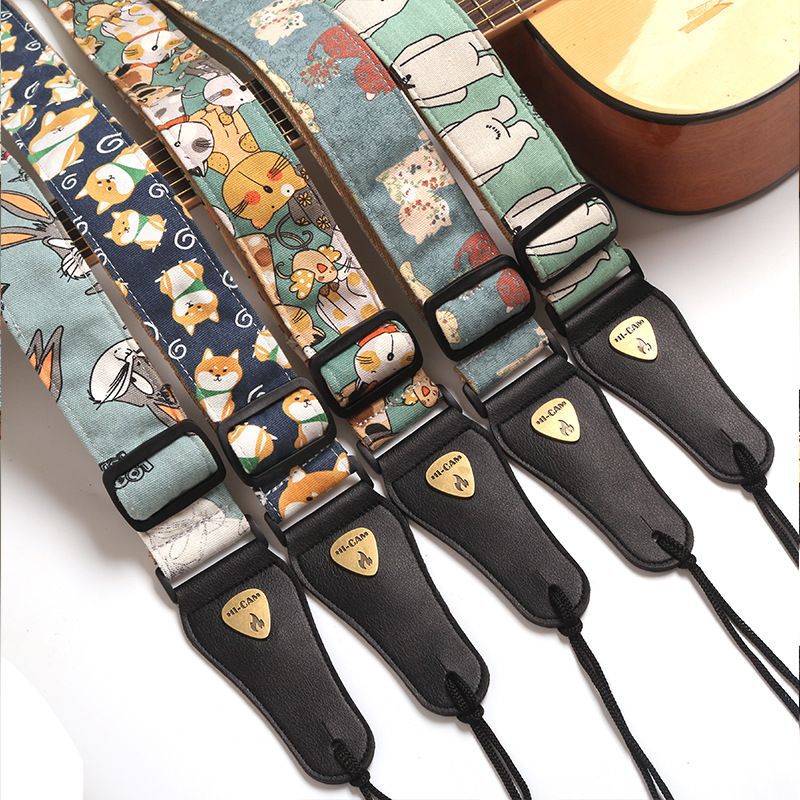 Guitar Strap Cotton Electric Guitar Folk Guitar Strap Electric Bass Strap