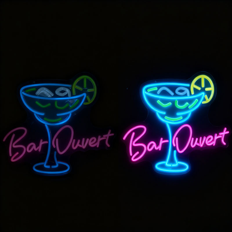 Creative Cocktail Shaped Neon "Bar" Bar Party Home Atmosphere Decoration Led Neon Sign