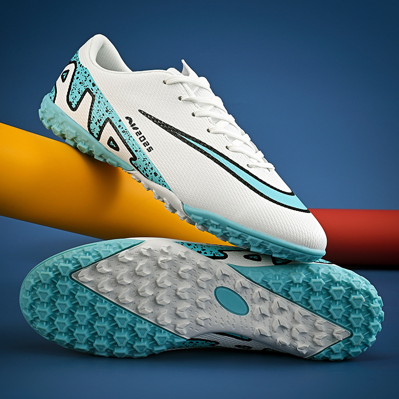 New Adult Football Shoes Cross-border C Luo Boys and Girls Teenagers and Children Students Spike AG Broken Nail TF Training Shoes