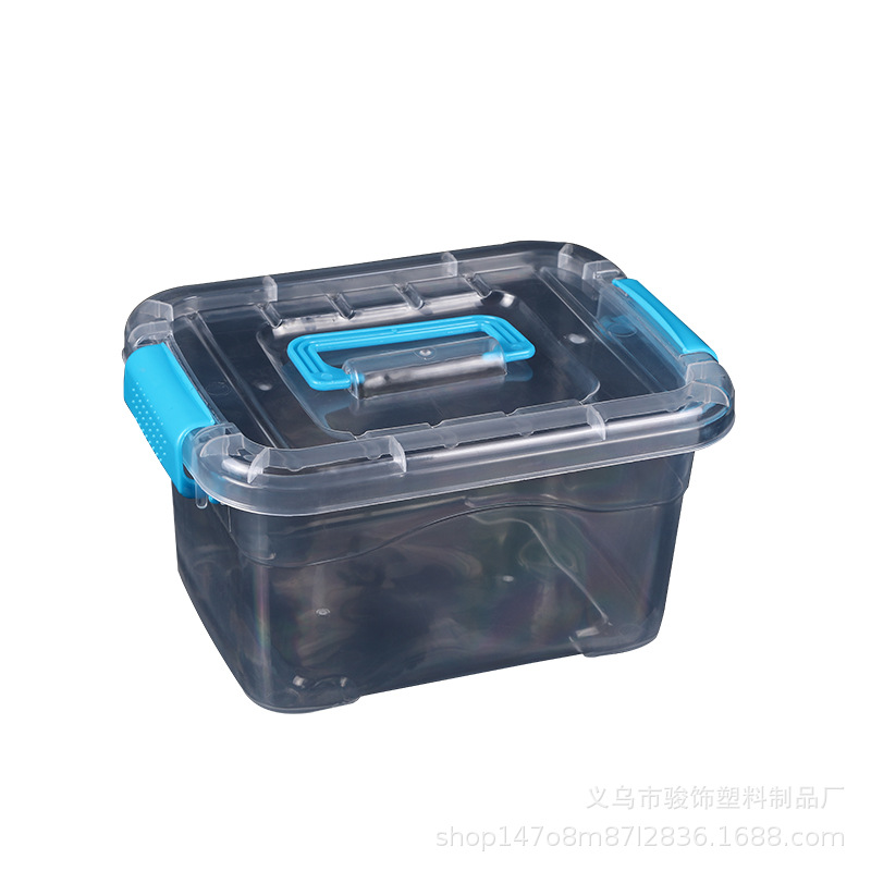 Toy Large Medium Small Handbag with Lid Household Transparent Thickened Storage Box Organiser Toy Storage Box Car Carrier Box