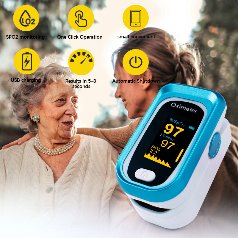 CRFISH household pulse oximeter rechargeable oximeter finger clip medical oximeter Amazon cross-border