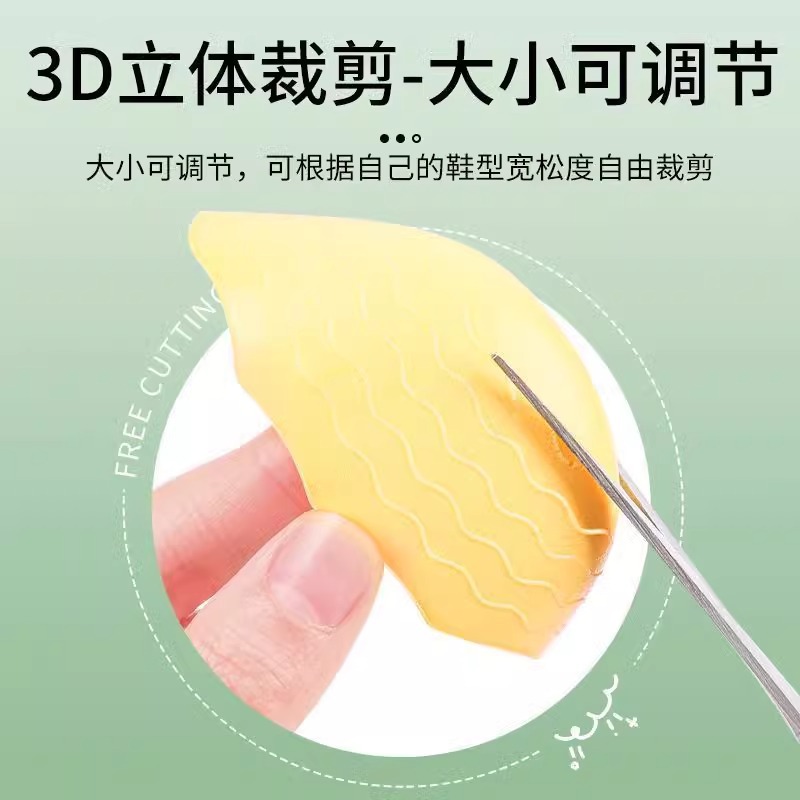 PU foam shoe head plug men and women thick soft anti-wear toe filling insole high heels adjustable size half size pad wholesale