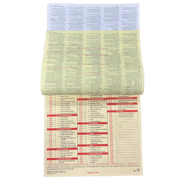 Annual Vehicle Inspection Report