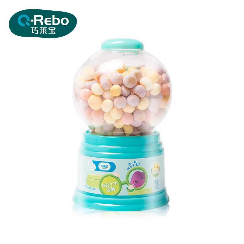 August 2025 Qiaolaibao Gashapon Machine Small Steamed Buns 80g Mini Egg Puffs Mixed Flavors Milk Flavor Egg Yolk Flavor