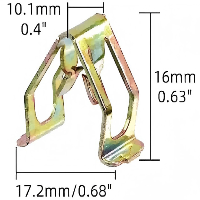 Универсальный U-образный железный зажим для центральной консоли приборной панели автомобиля, детали штамповки