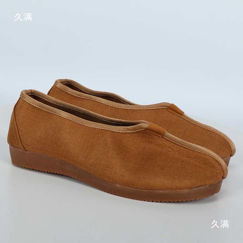 Monk Shoes 2022 New Model Four Seasons Casual Shoes Monk Wear Arhat Shoes Linen Non-Slip Shoes New