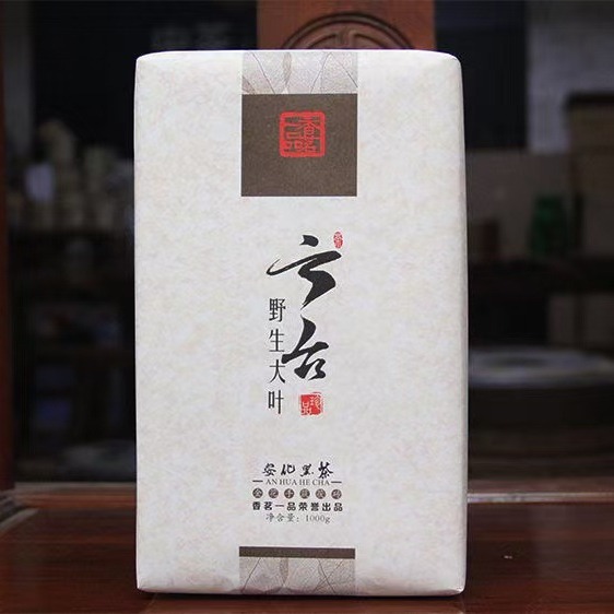 2015 Old Material Raw Material Pressed Black Tea 1000g Tianjian Fu 1.0kg Golden Flower Fu Tea Handmade Black Tea Brick