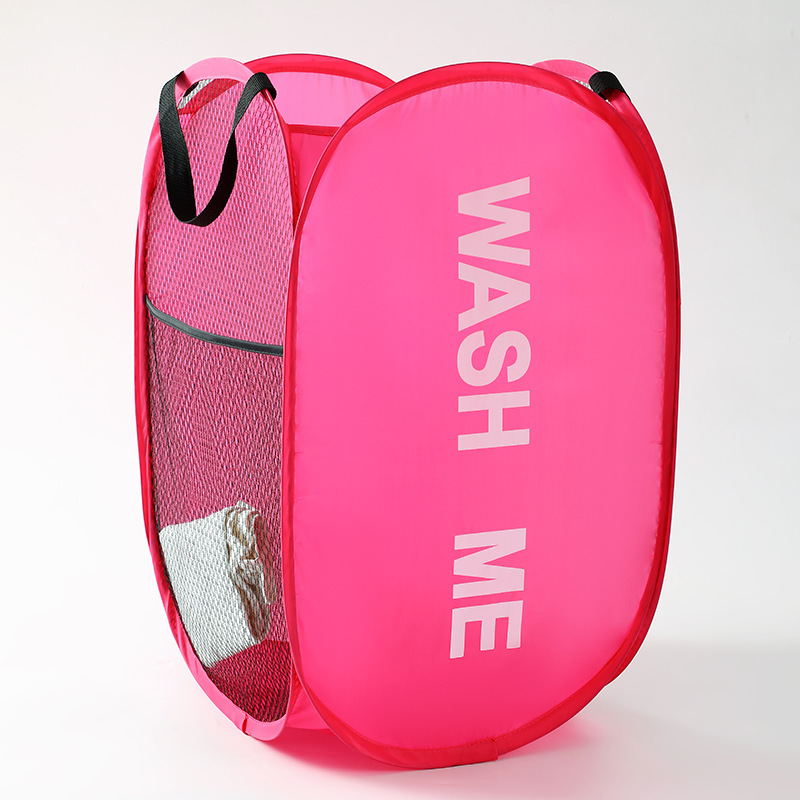 Cross-Border Laundry Bag Foldable Double-Sided Printed Dirty Clothes Basket Dormitory Bedroom Storage Goodies Plush Toy Storage Basket