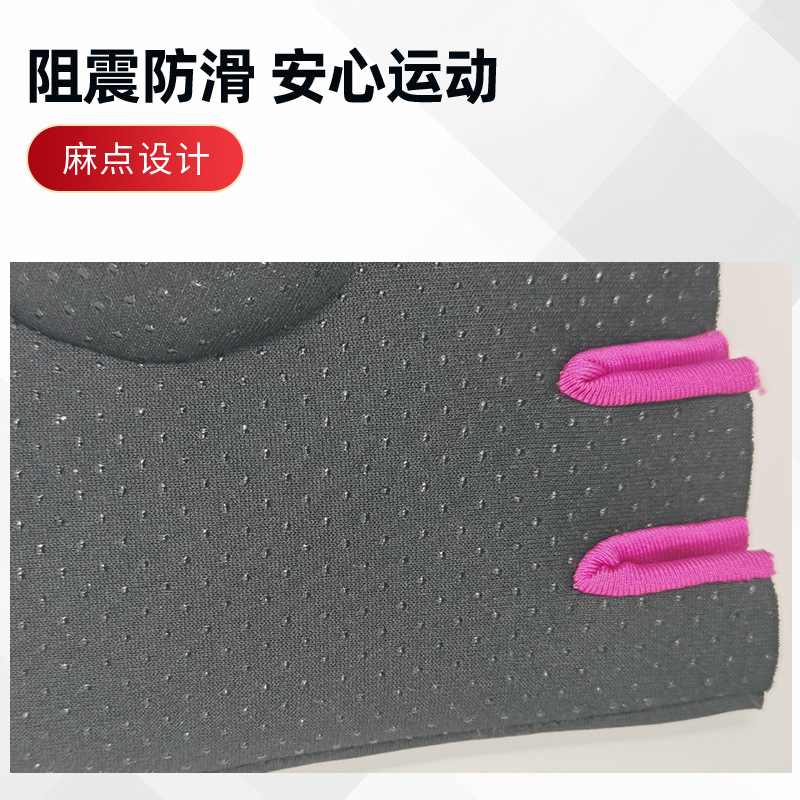 in stock Breathable Yoga Equipment Training Sports Gloves Fitness Gloves Men's and Women's Half-Finger Sliding Shock Absorbing Cycling Gloves