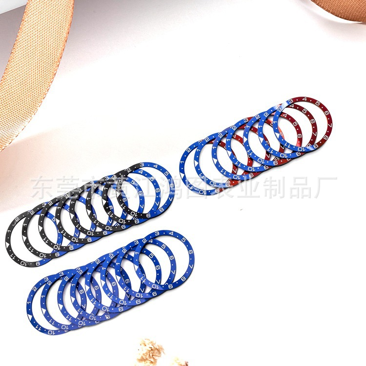 New Zirconia Ceramic Ring Mouth Haimedes Watch Bezel Scale Ring 38Mm*31.6Mm Flats Bottom Ring