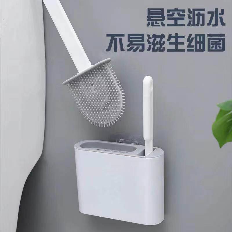 Улучшенная щетка для туалета с закрытым дном без пробивания стен для туалета с длинной ручкой и основанием