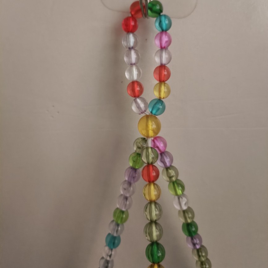 Crystal Bead Flower Pot Hanging Basket Net Bag Long Style Plant Fresh Home Gardening Hanging Basket Net Bag Plant Flower Pot Net Bag