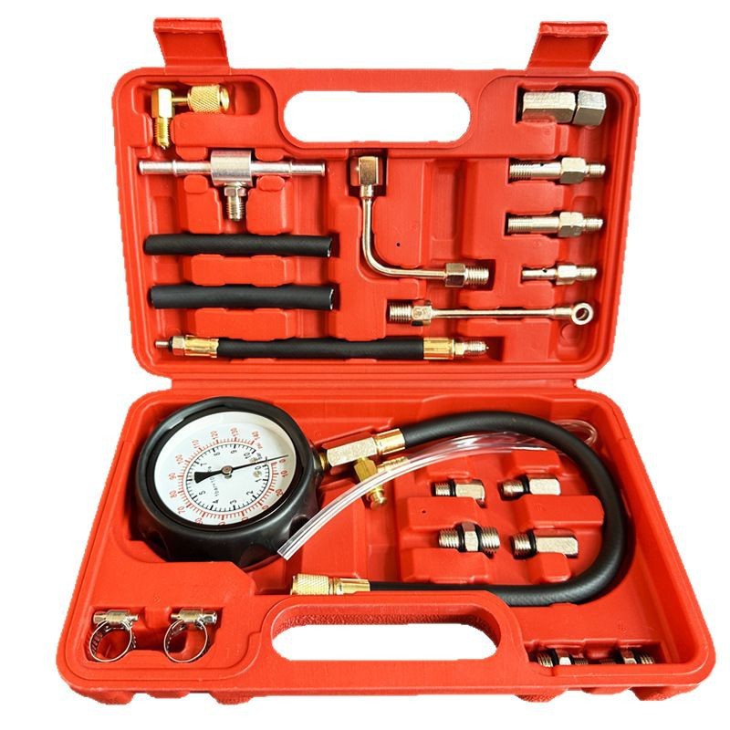 New Cylinder Fuel Injection Pressure Gauge Cylinder Pressure Detection Table Car Motorcycle Fuel Pressure Detection Tool in Stock
