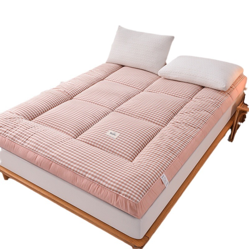 Cross-border Yarn-dyed Three-dimensional Feather Velvet Mattress New Plaid Mattress Household Tatami Upholstery Student Dormitory Mattress