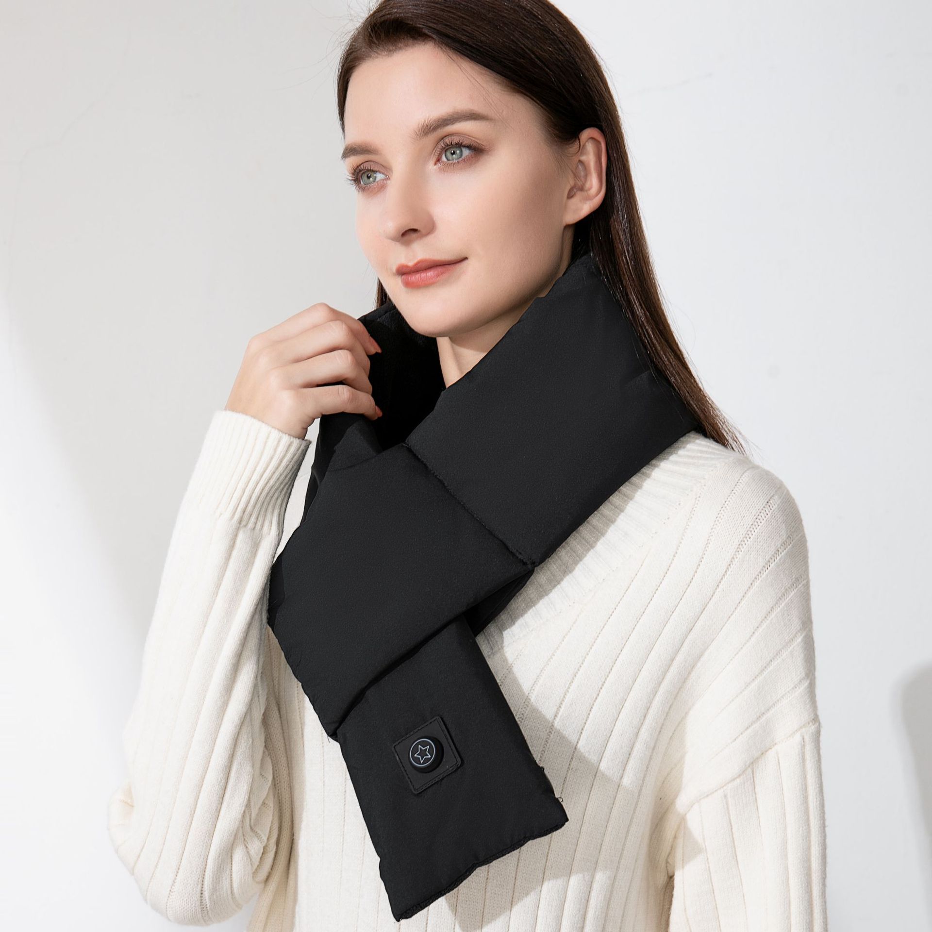 New Electric Heating Scarf, Smart Heating Scarf, Heated Electric Massage Shawl, Hot Compress Neck Wrap, One-Piece Dropshipping