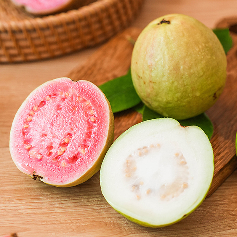 Fujian Zhangzhou Soft, Waxy and Sweet Pearl Guava Fruit Red and White Double Guava Large Fruit Wholesale Dropshipping