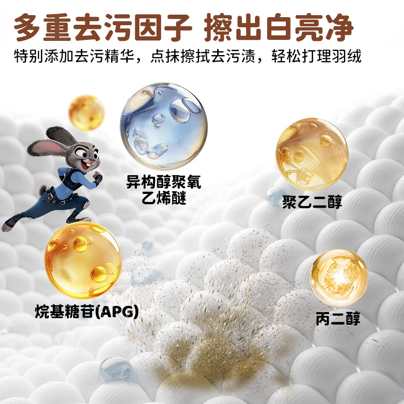 Disney Disposable down Jacket Cleaning Wipes Portable Powerful Stain Removal Cleaning No-Wash Shoe and Clothing Decontamination Wipes