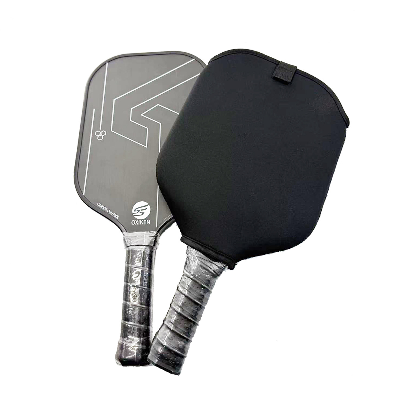 Cross-Border Spot Foam Pickleball Racket Cover Velcro Table Tennis Racket Opening Can Be Printed with Logo Pickleball Racket Cover
