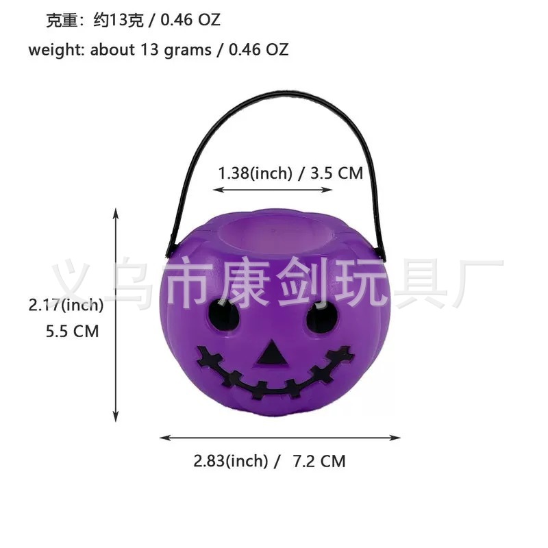 Halloween Pumpkin Jar Ghost Festival Decoration Pumpkin Black Witch Jar Flame Bucket White Ghost Halloween Toy