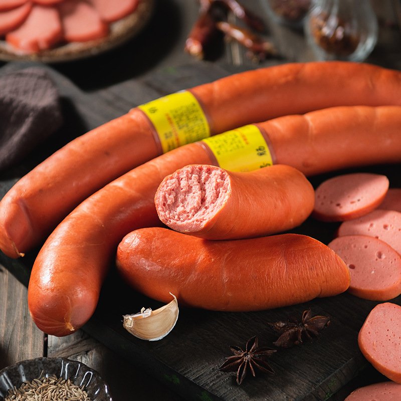 Baihui Food No. 6 Sausage Bulk Chaoyang Specialty Flavor Sausage Ready-To-Eat No. 6 Sausage Bulk Goods Not Less Than 500g