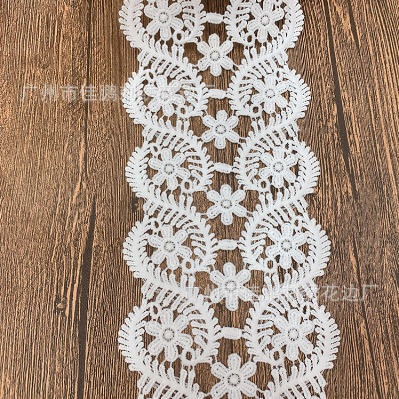 Clothing Accessories DIY Milk Silk Barcode Japanese Style Water-Soluble Lace Factory Direct Sales Embroider Lace Home Soft Decoration