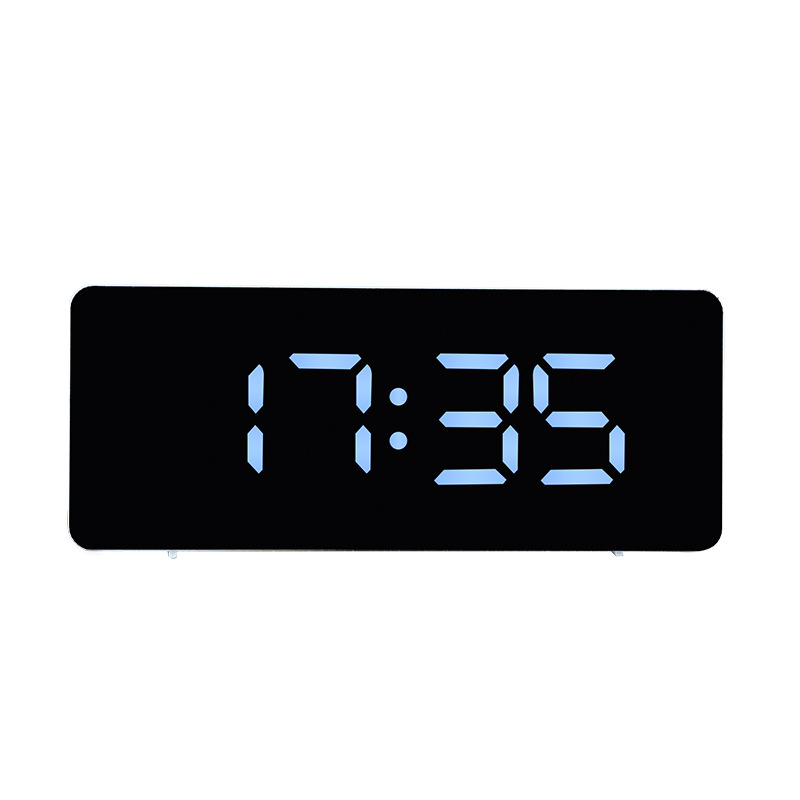 Cross-Border Spot Simple Desktop Smart Mirror Alarm Clock Led Creative Digital Silent Clock Big g Clock Luminous