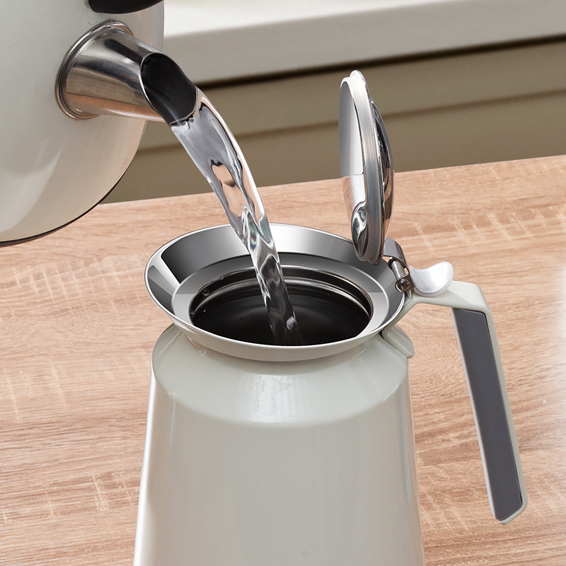 All Stainless Steel, 316 Inside and 304 Outside, Large-Caliber Tea Pot for Brewing Tea, Health Pot for Brewing Goji Berries and Dried Tangerine Peel, High Aesthetic Value