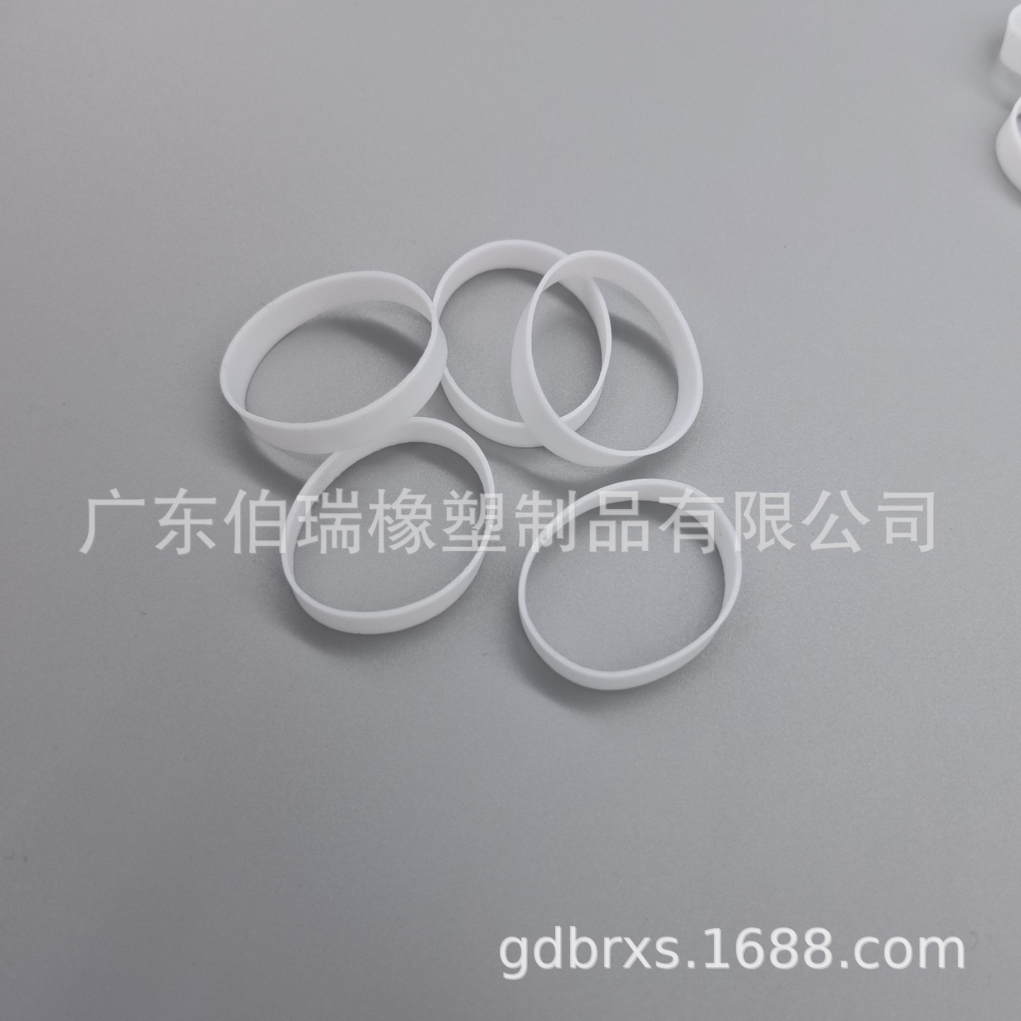 Silicone Strap Data Cable Strap Silicone Bundle Coil High Elastic Rubber Ring White Silicone Bundle Coil 5MM