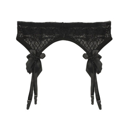 Sexy Perspective Garter Belt Butterfly Temptation Lace Ultra-thin Women's Sling Socks Set Without T-pants Stockings 2062