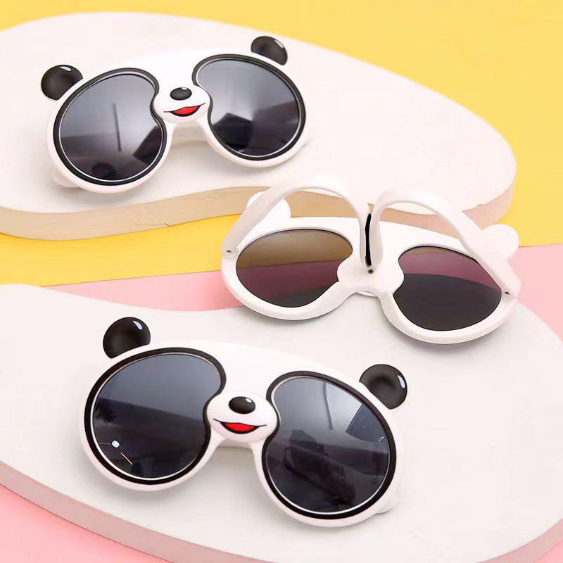 Factory cross-outside wholesale new children's sunglasses cute street shot Panda sunglasses UV-proof polarized glasses