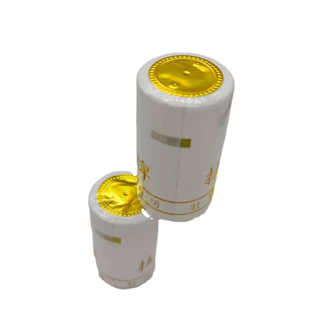 PVC Heat Shrinkable film sealing cap made by manufacturers easy to tear and pull wine bottle sealing cap rubber cap