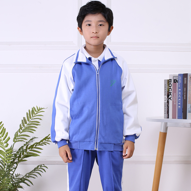 Shenzhen School Uniform Primary School Students Winter Jacket Fleece-Lined Thickeneded Outwear Vest Winter Pants Summer Air-Conditioned Outwear