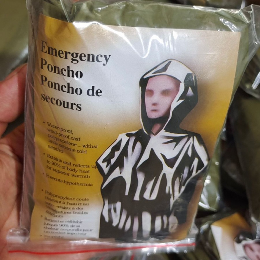 Outdoor Emergency Raincoat, Emergency Thermal Raincoat, Camping Outdoor Anti-Hyperthermia Thermal Insulation Equipment, Survival Equipment