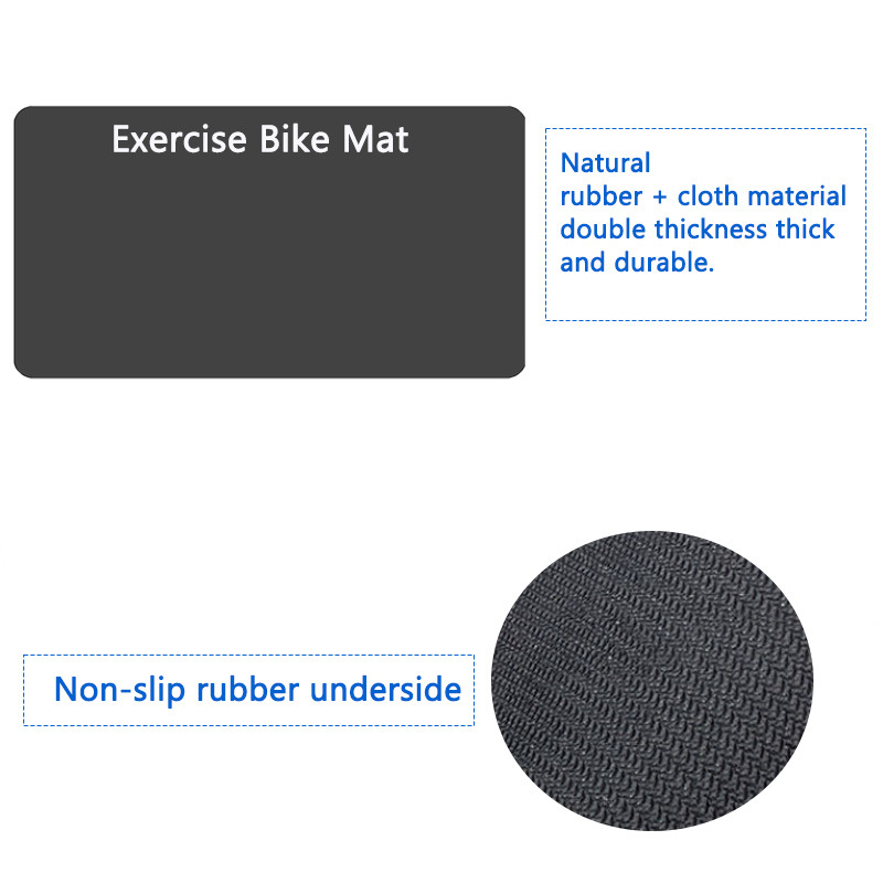 Sound insulation shock absorption anti-slip mat equipment mat household fitness equipment sound absorption mat suitable for Peloton bicycles, etc.
