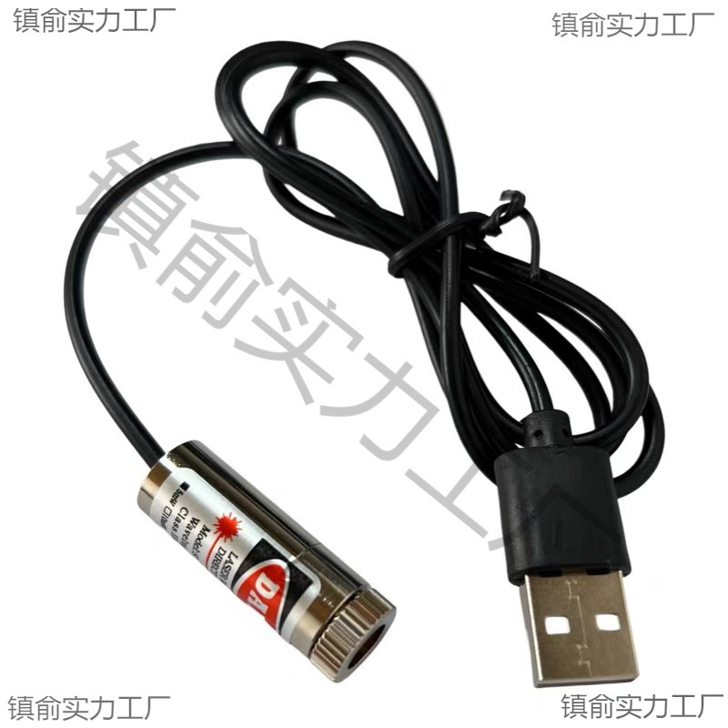 USB connector laser module 12mm5mw red laser head 650nm industrial positioning laser lamp adjustable focus
