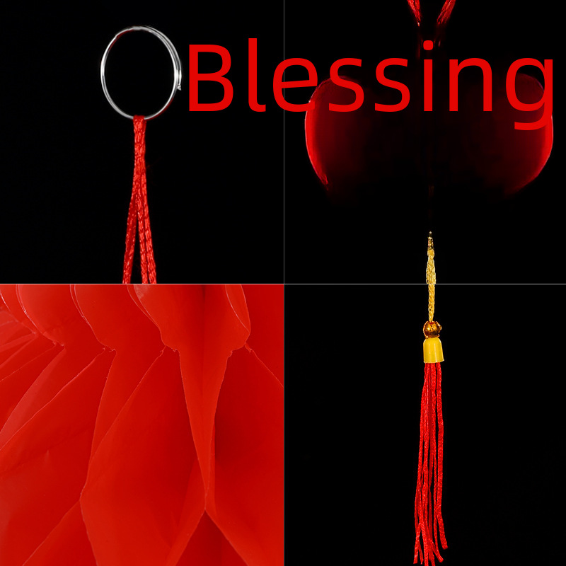 New Year's Day Little Red Lantern Hanging Decoration Wedding Celebration Shopping Mall Opening Fortune Outdoor Paper Lantern Wholesale