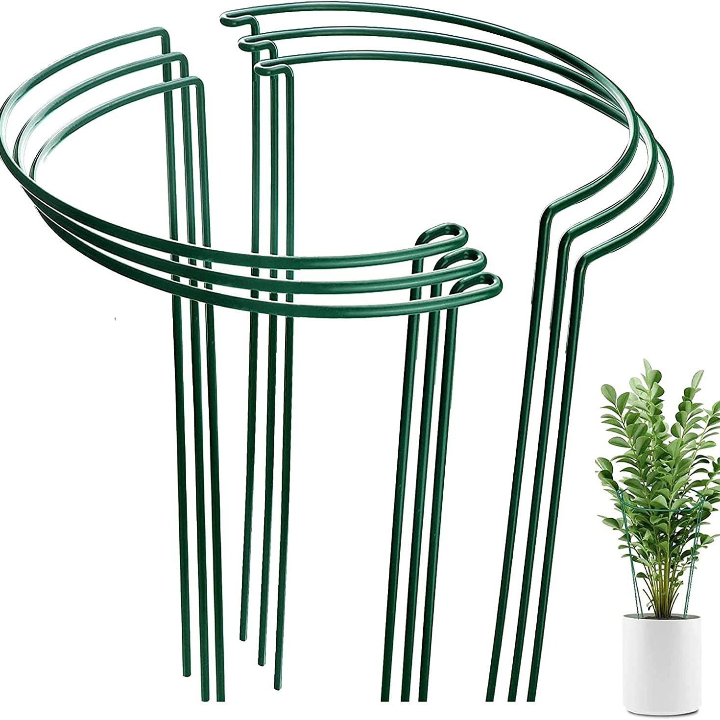 Cross-border hot sale plant support flower support semi-circular plant support pole orchid climbing frame flower support