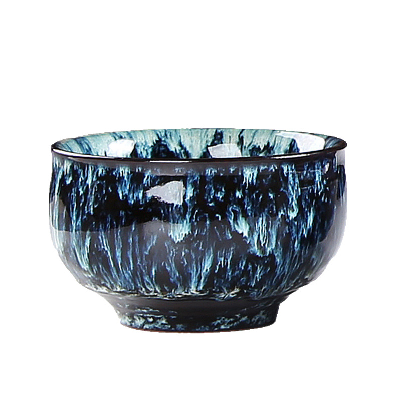 Ceramic Kiln change Single Cup Jianzhan Tianmu glaze tea cup master cup tea bowl large bucket Cup personal tea cup wholesale