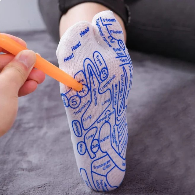 Reflexology Socks with Massage Tool