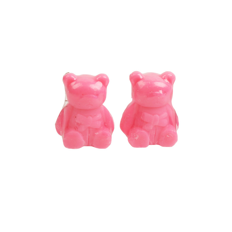 Seven-Curved Three-Dimensional Bear Shape Return Gift Gift Cute Bear Round Soap Processing Wholesale