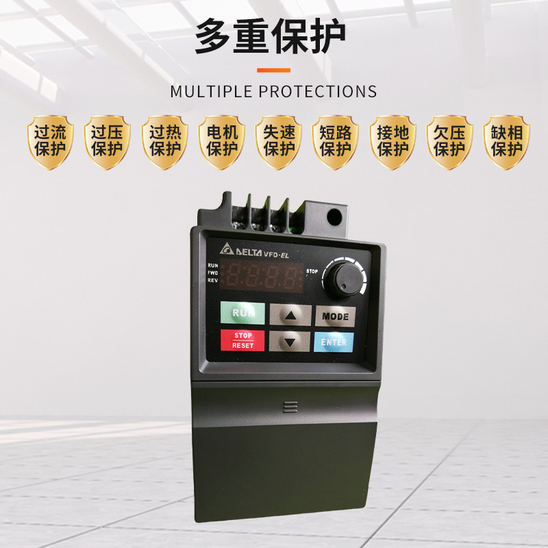 VFD022EL43A Delta inverter VFD-EL series 460V 2. 2KW brand new original three-phase inverter