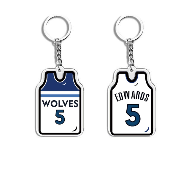 NBA Kobe Curry Basketball Star Acrylic Pendant Jersey Keychain Pendant Fan Souvenir