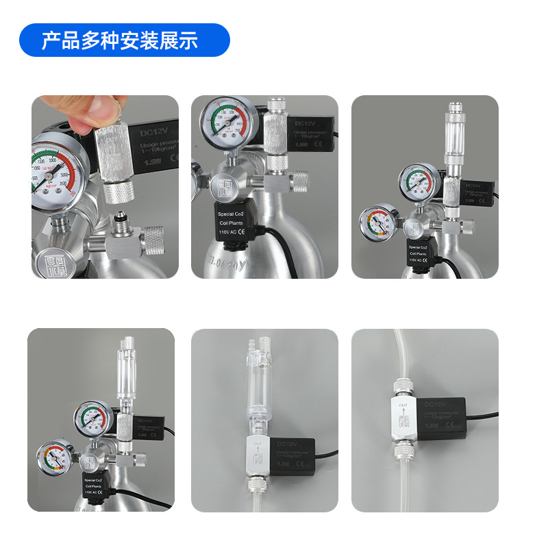 Zero-Degree Aquatic Plant Aquarium Special Carbon Dioxide Motor Valve Fish Tank Timing Co2 Switch Low Temperature Solenoid Valve