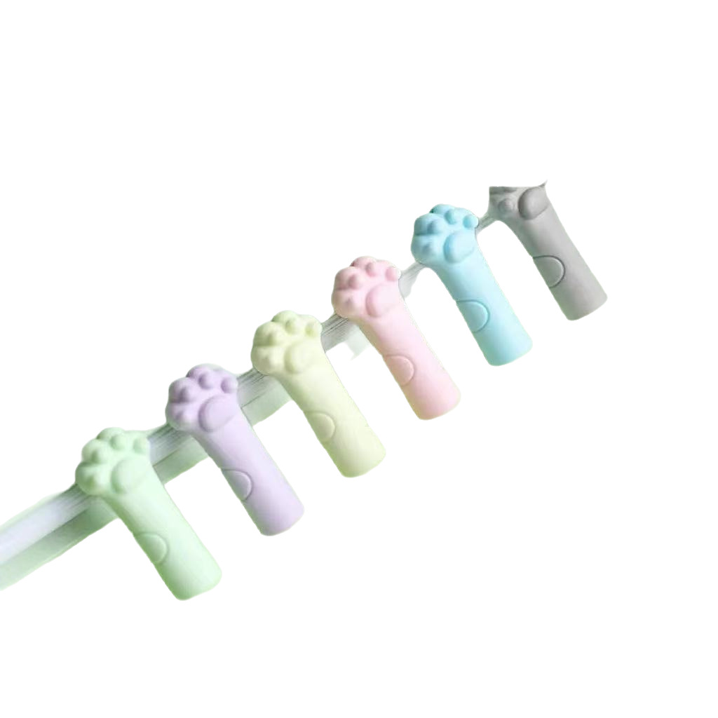 Cartoon Cute Cat Claw Shape Pencil Cap Pencil Tip Protection Pen Cover Student Stationery Kidsren's Pencil Cover Pen Holder