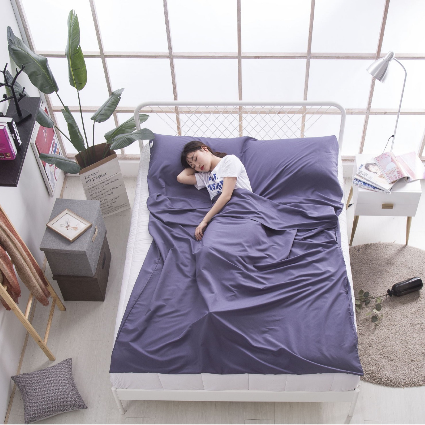 Travel Ultra-light Hotel Dirty Sleeping Bag Convenient Travel Train Sleeper Travel Non-disposable Bed Sheet Sleeping Bag