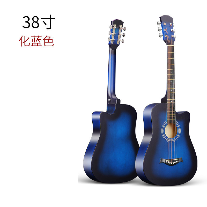 Guitar Wholesale 38inch Guitar Spot 41inch Acoustic Guitar Beginners Practice Piano Cross-Border Supply Factory Direct Delivery