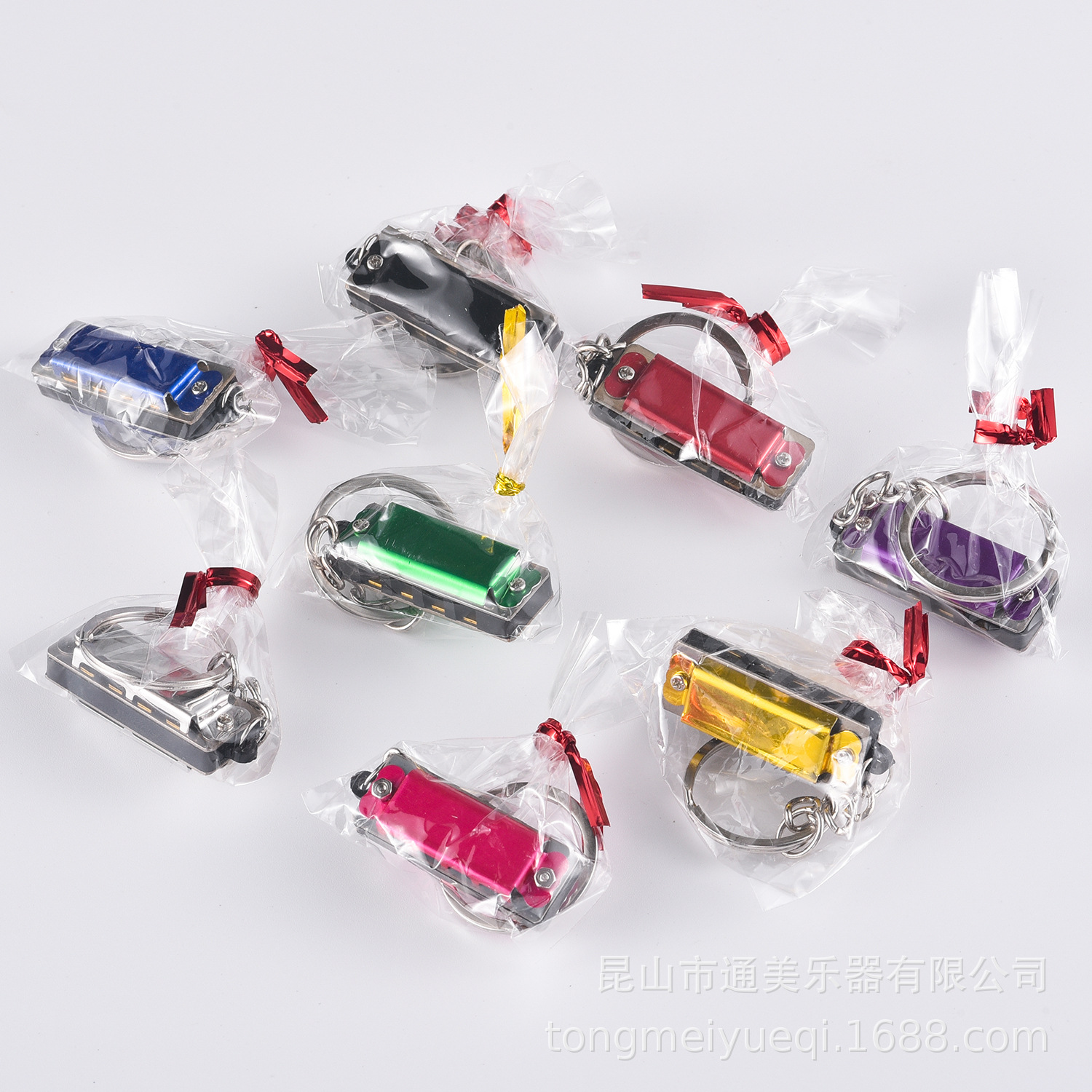 Keychain small harmonica key ring harmonica children harmonica stall gift small harmonica accessories