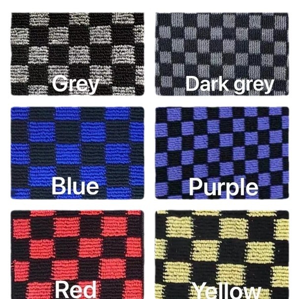 Manufacturer Supplies Two-Color Plaid Polypropylene Jacquard Blanket Pvc Non-Slip Nail Bottom Roll with Multiple Colors