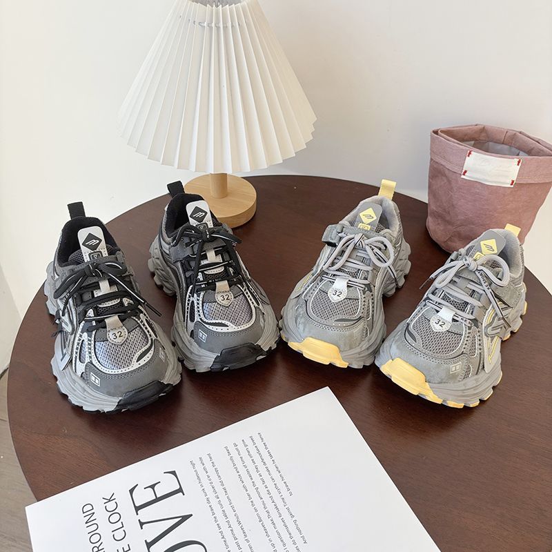 Обувь Difei для детей, новая осенне-зимняя модель, утепленные спортивные хлопковые обувь, повседневные беговые обувь для детей