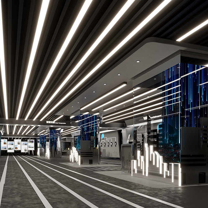 Seamless Splicing Led Strip Light Office Gym Supermarket Strip Light Linear Light Commercial High-Brightness Hanging Light